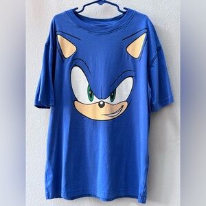 H&M Blue Sonic Graphic Tee NWOT